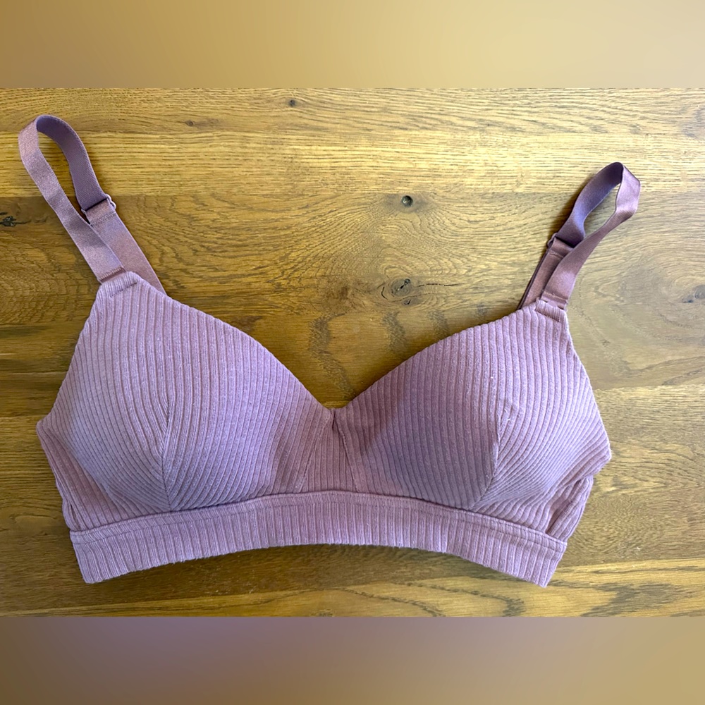 Kindred Bravely Ribbed Signature Cotton Nursing & Maternity Bra Medium Twilight